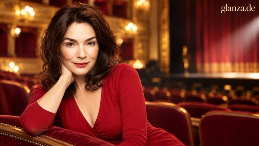 Julia Stemberger in einem redaktionell bearbeiteten Wiener Theater